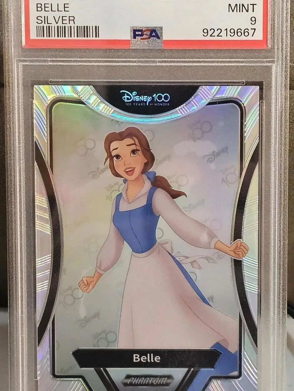 2023 Kakawow Disney100 Belle Silver Graded Card PSA Mint 9
